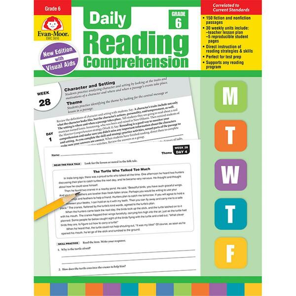 Evan-Moor Daily Reading Comprehension, Grade 6 EMC3616